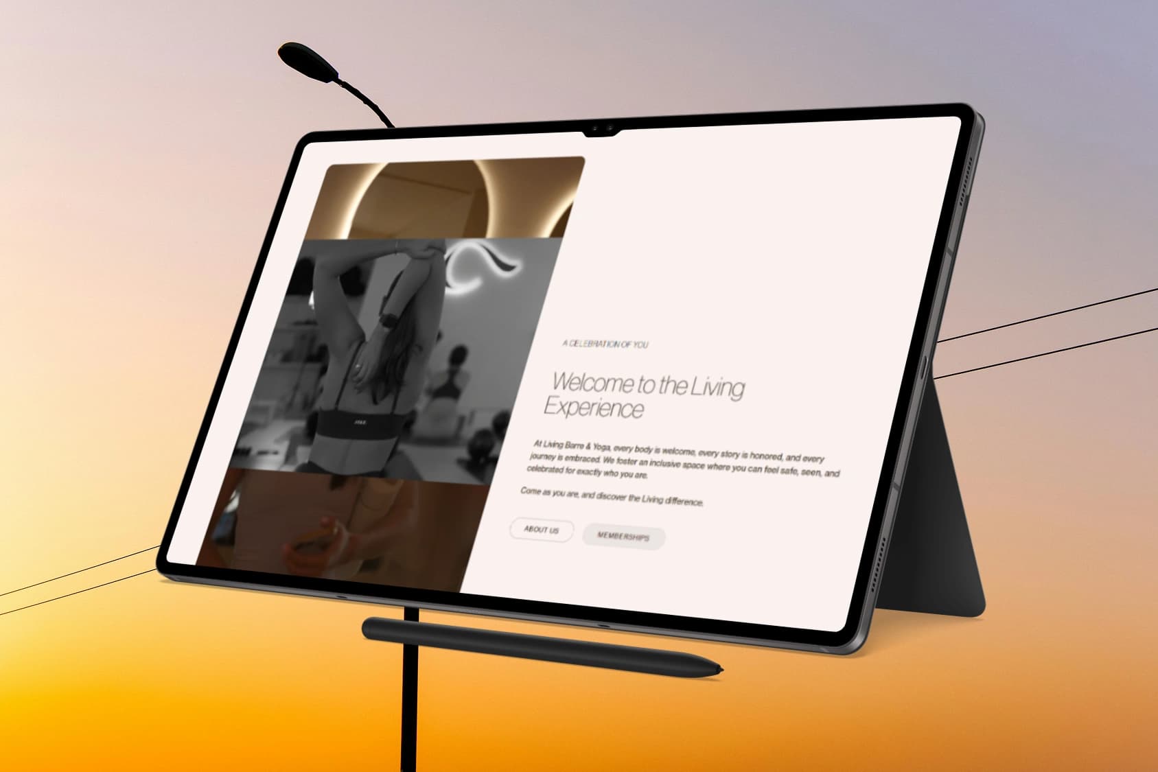 Living Barre & Yoga: Wellness Studio Platform feature display