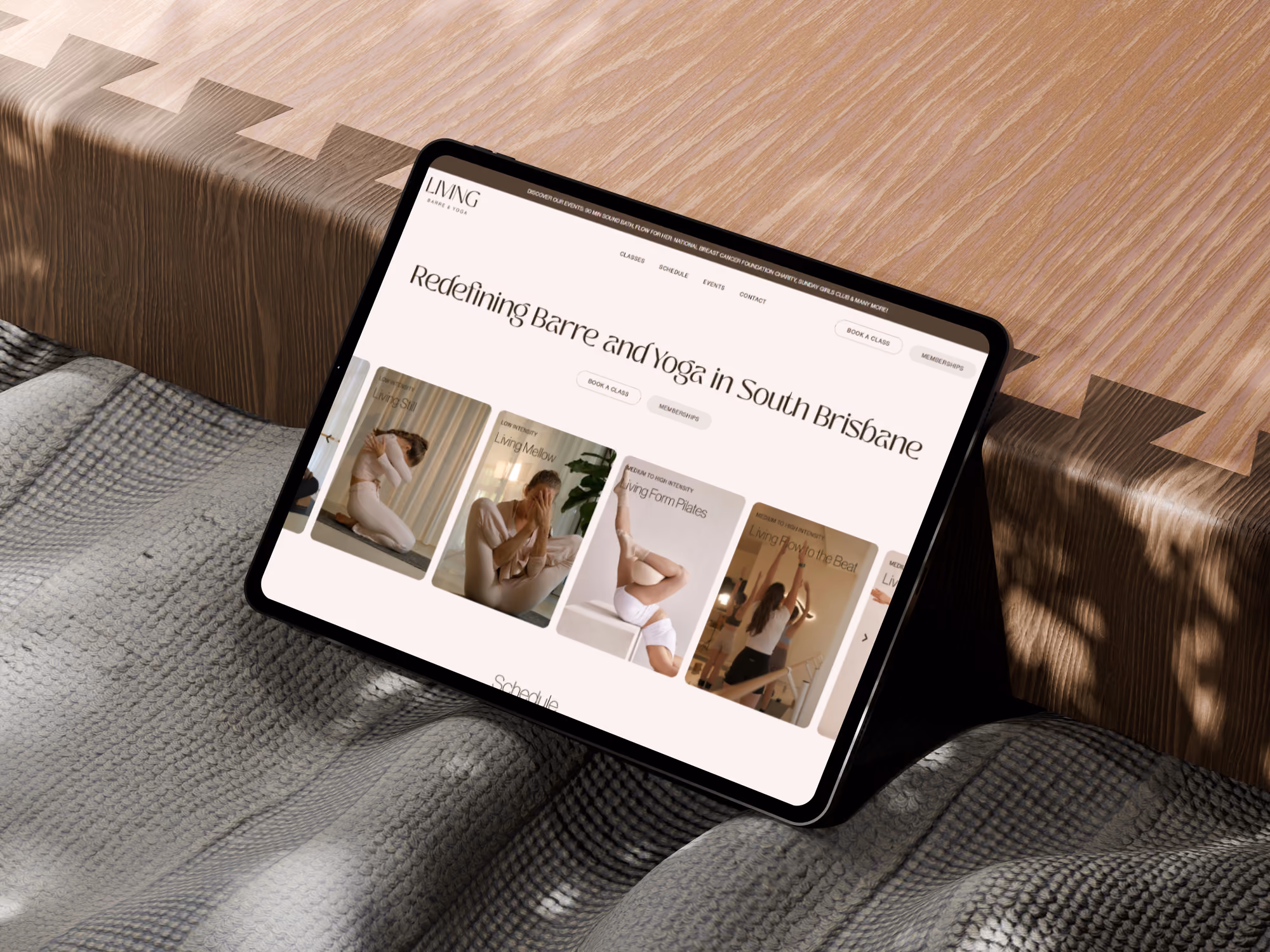 Living Barre & Yoga website preview