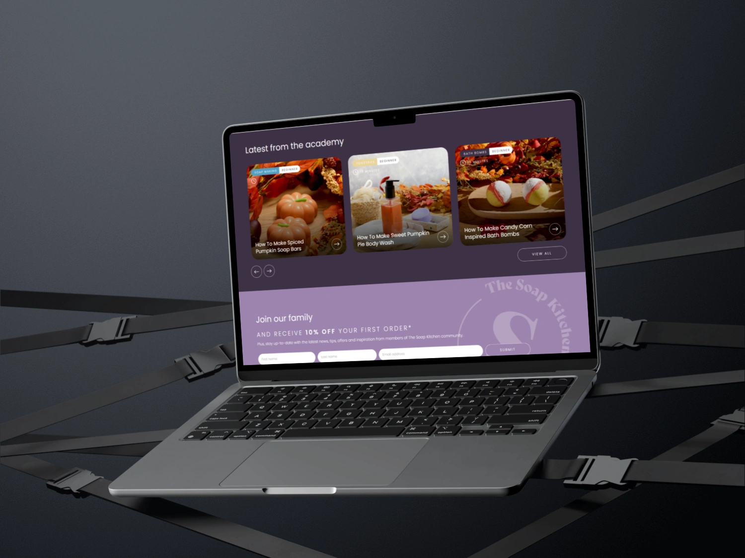 The Soap Kitchen website preview